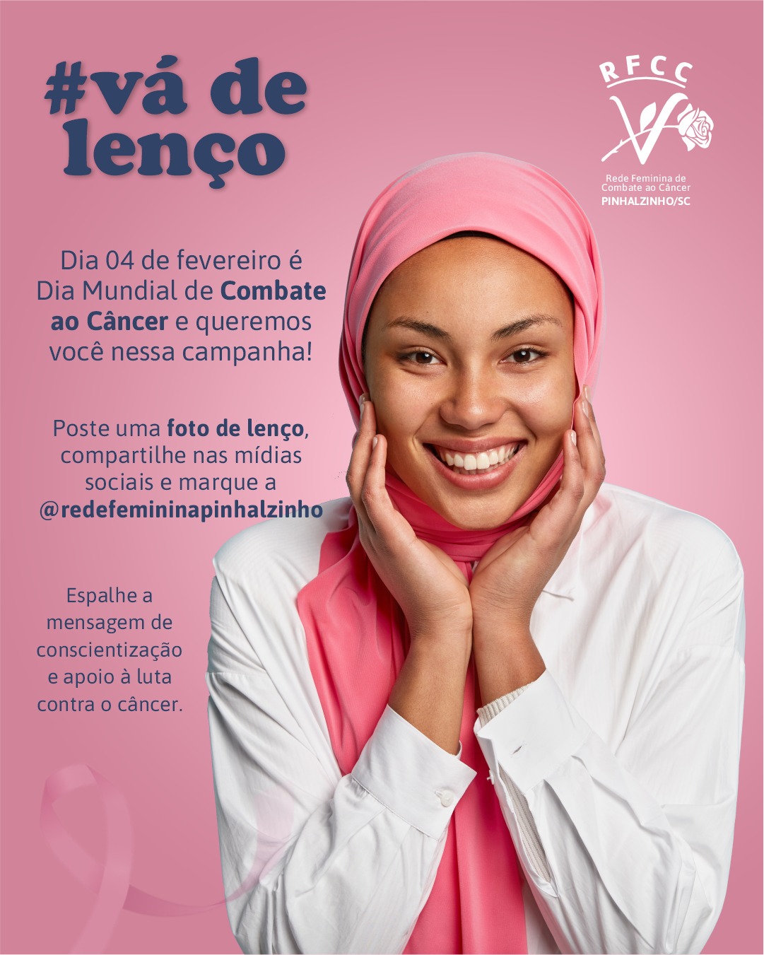 #VáDeLenço: Campanha mobiliza redes socias pela prevenção do câncer