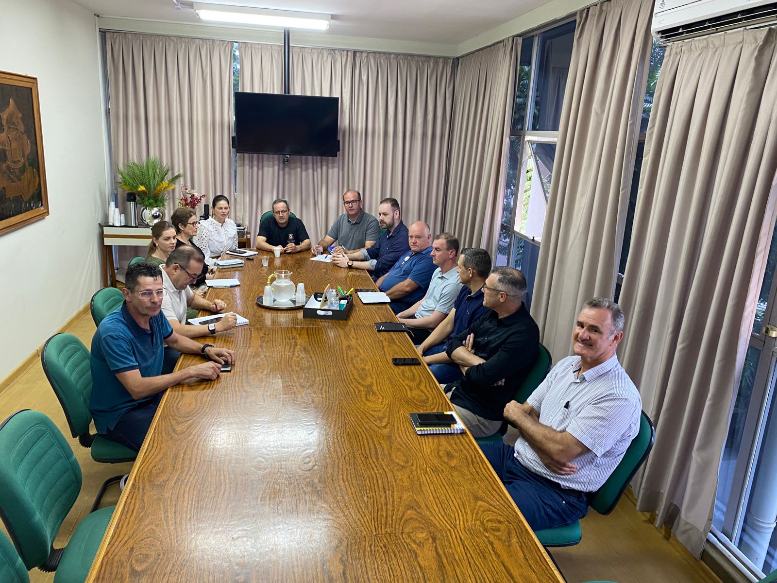 Realizada a primeira reunião para a transição de governo em Pinhalzinho