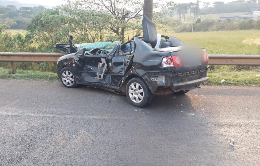 Carro do Oeste se envolve em colisão com morte no RS