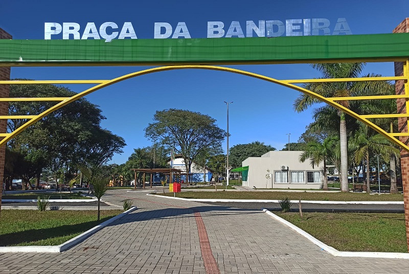 Praça da Bandeira será reinaugurada em Nova Erechim (Foto: Gilmar Bortese)