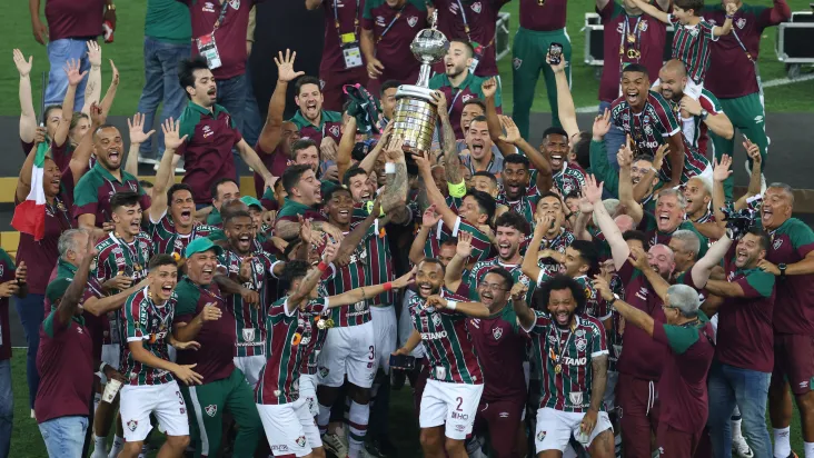 Fluminense ganhou seu primeiro título internacional (Foto: Lucas Figueiredo/Getty Images)