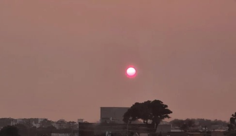 Massa de ar seco e quente e a fumaça das queimadas tem causado uma piora significativa na qualidade do ar (Foto: Divulgação)