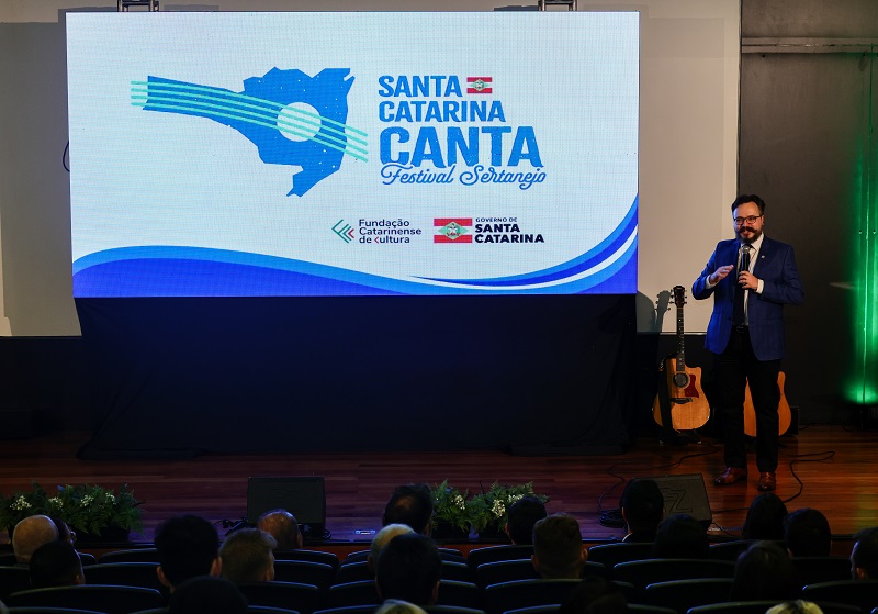 Talentos catarinenses: Governo do Estado lança Festival Santa Catarina Canta