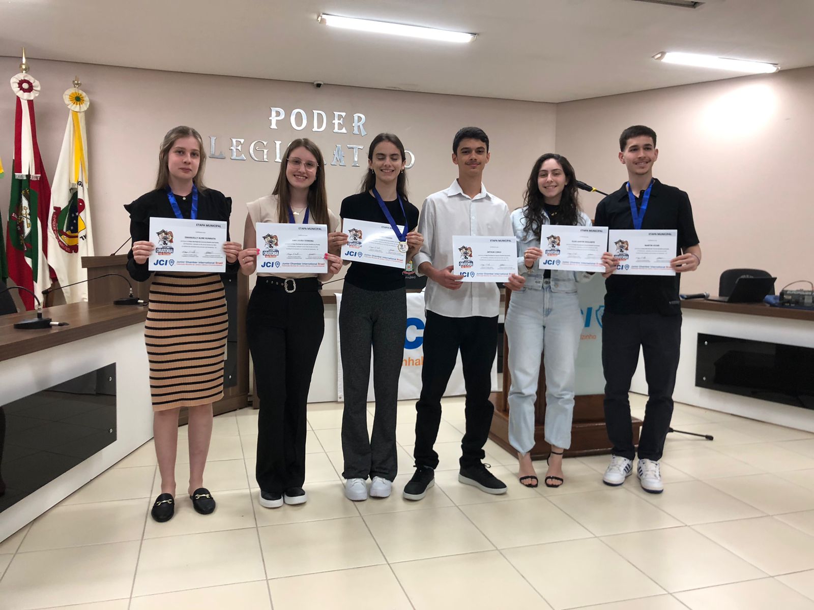 Final da oratória nas escolas ocorreu na noite deste sábado (26) em Pinhalzinho