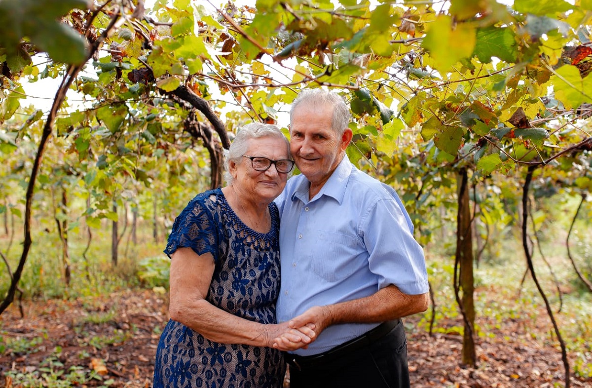 O amor não tem idade: Casal está junto há 70 anos em Pinhalzinho
