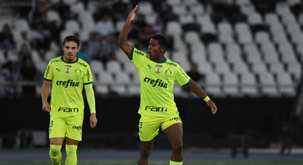 Palmeiras virou sobre o Botafogo após estar perdendo de 3 a 0 (Foto: Alexandre Brum/Enquadrar/Estadão Conteúdo)
