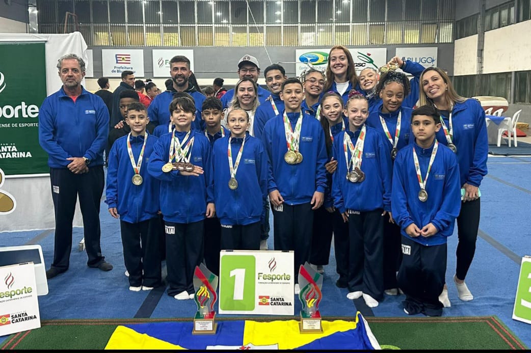 Itajaí foi destaque na Ginástica Artística (Foto: Divulgação)