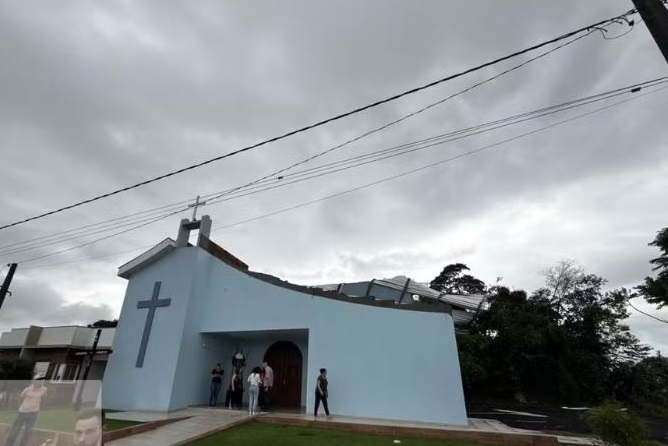 Local sagrado teve danos em Descanso (Foto: Divulgação)