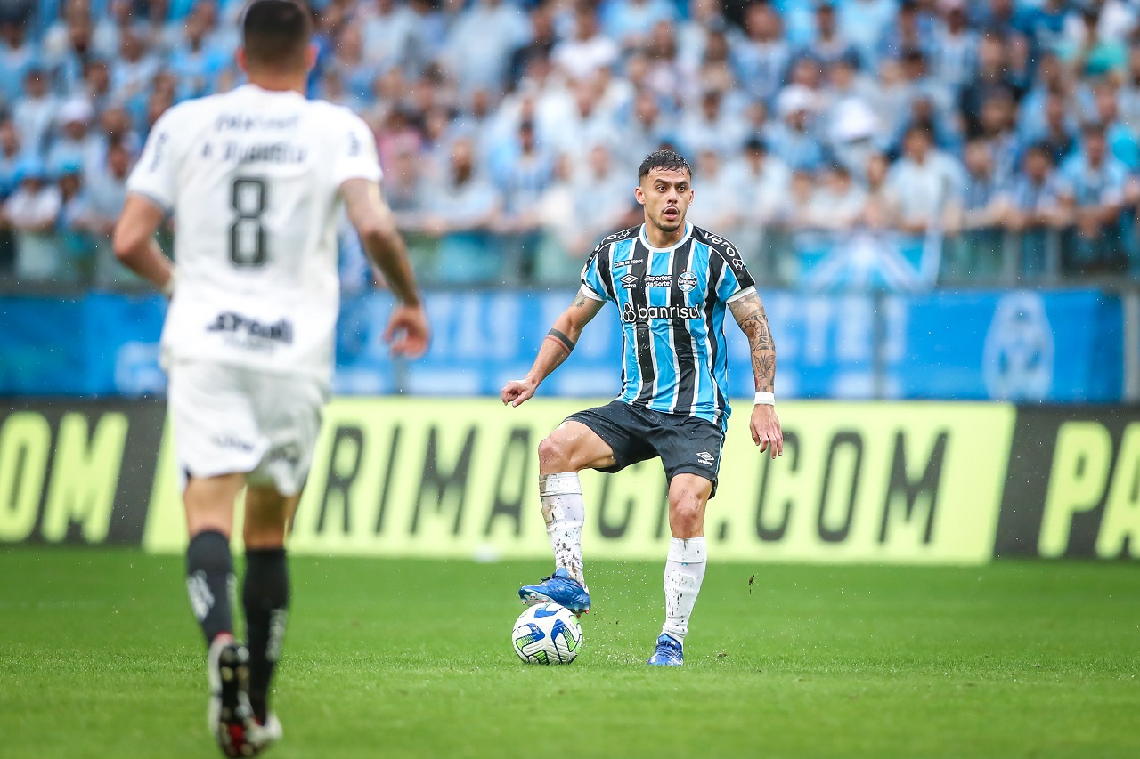 na última partida em casa o Grêmio perdeu para o Corinthians (Foto: Lucas Uebel/Grêmio)