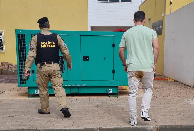 Homem passou aperto e deixou marcas na calça (Foto: Diego Cavalcante)