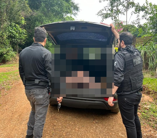 Homem não ofereceu resistência a prisão (Foto: Polícia Civil)