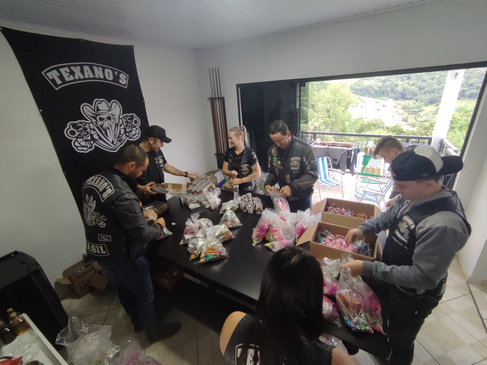 Moto Clube Texanos brasil realiza ação solidária (Foto: Arquivo Pessoal)