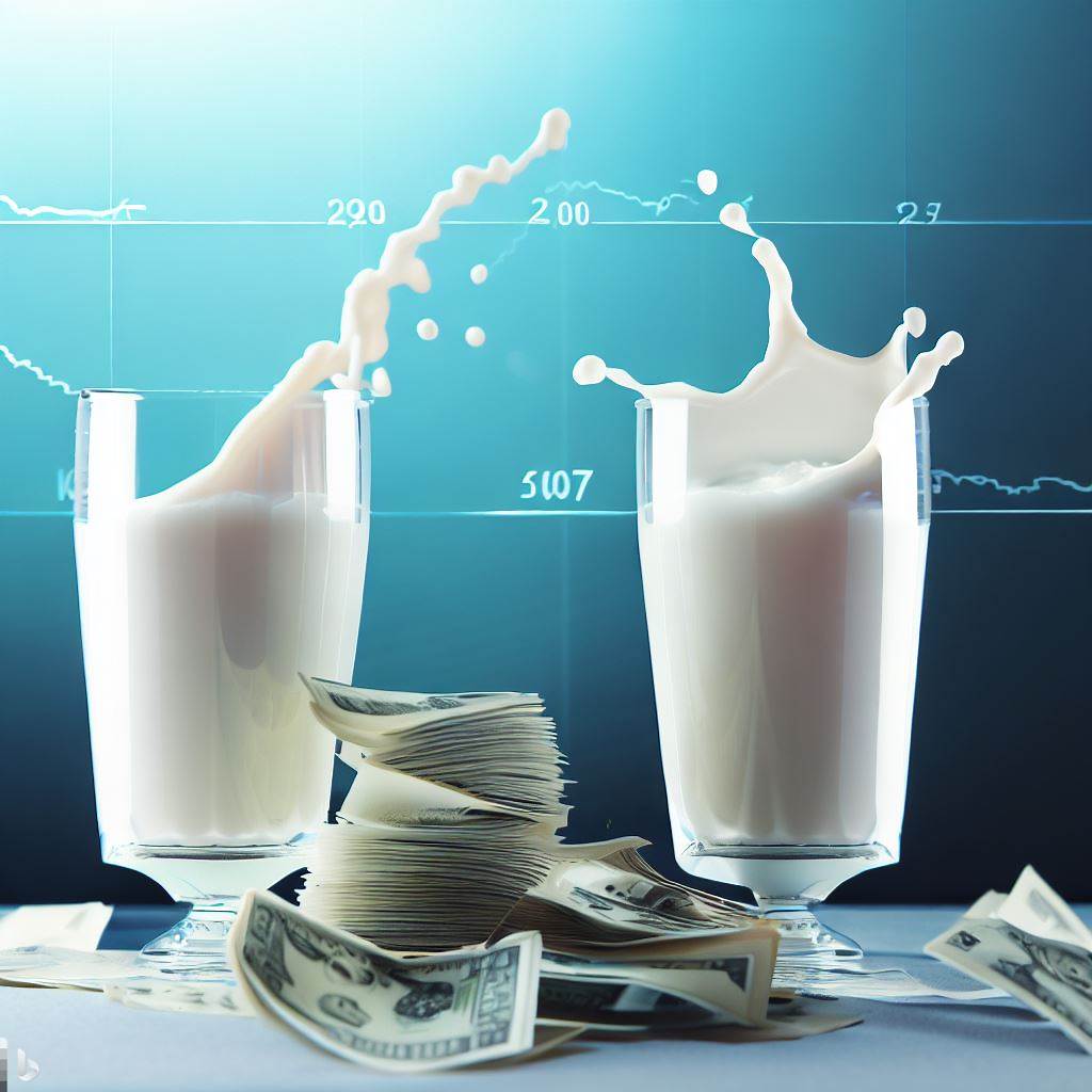 Aliança Láctea propõem alternativas para crise no leite (Foto: Ivan Carlos de Paula/DALL-E)