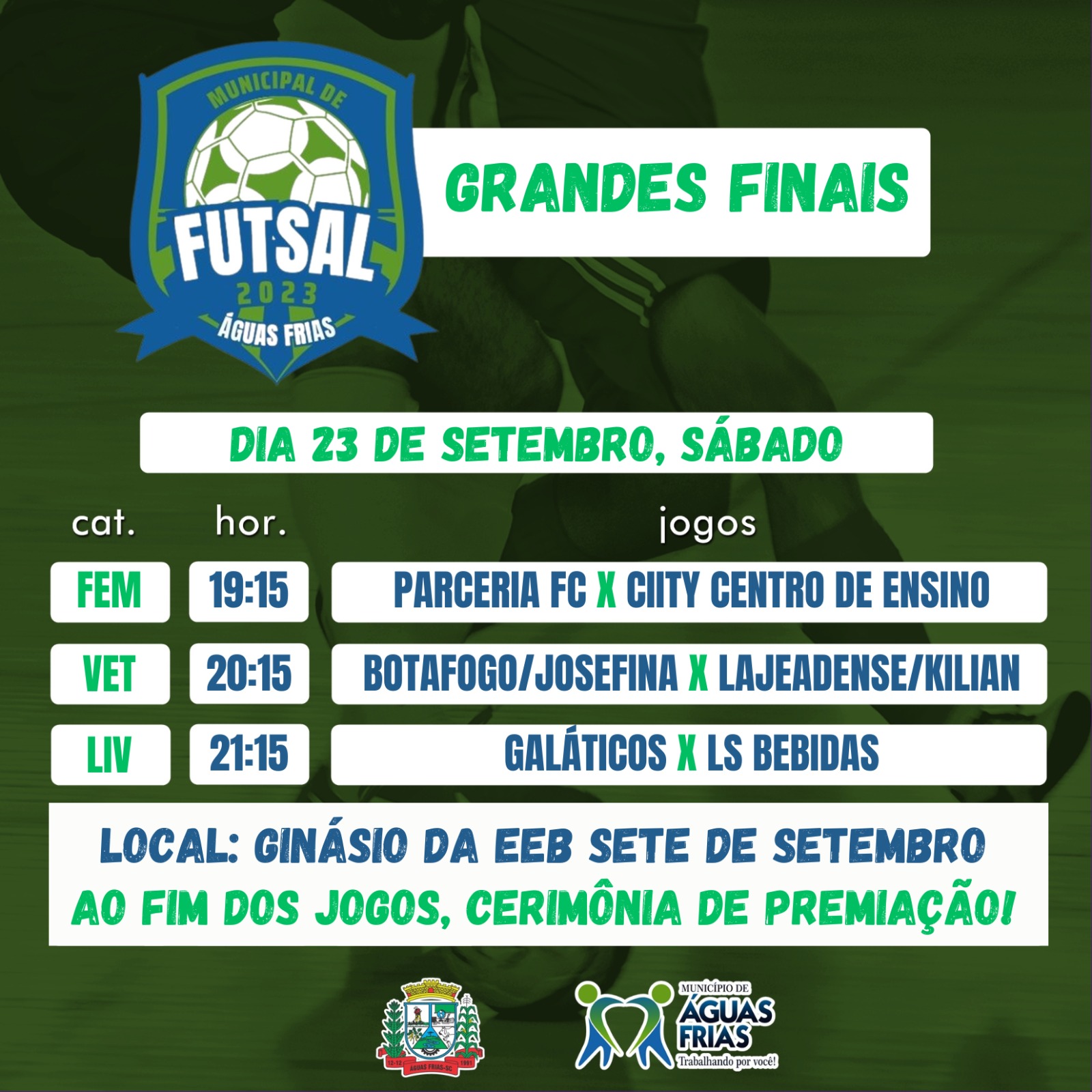 Campeões Municipais De Futsal Em Águas Frias Serão Conhecidos Neste Sábado 